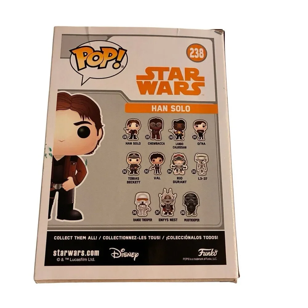 Star Wars HAN SOLO Funko Pop Bobble Head #238 NIB